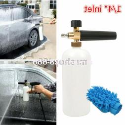 1/4" Snow Foam Lance Cannon Washer Gun Soap Bottle Pressure 