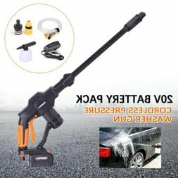 20V Portable Cordless Power Pressure Washer Cleaner Car Wash