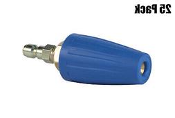 25 Pack Erie Tools Pressure Washer Rotating Turbo 3.0 Nozzle