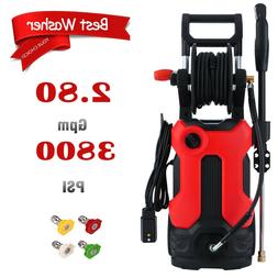 3800PSI 2.8GPM Electric Pressure Washer High Power Cold Wate
