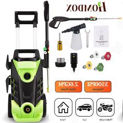 Homdox 3500PSI High Water Electric Pressure Washer 2.6GPM Cl