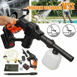 Cordless Pressure Washer Portable Li-ion Battery Power Clean