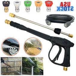 High Pressure Power Washer Spray Gun Wand Lance Nozzle Clean