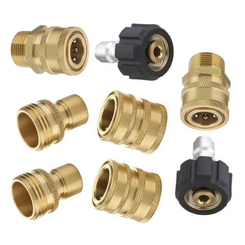 8PCS Pressure Washer Adapter Set 3/8" Quick Connect Kit Gard