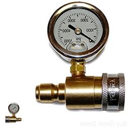 Pressure Washer Pressure Gauge Kit Quick Couples To Discharg